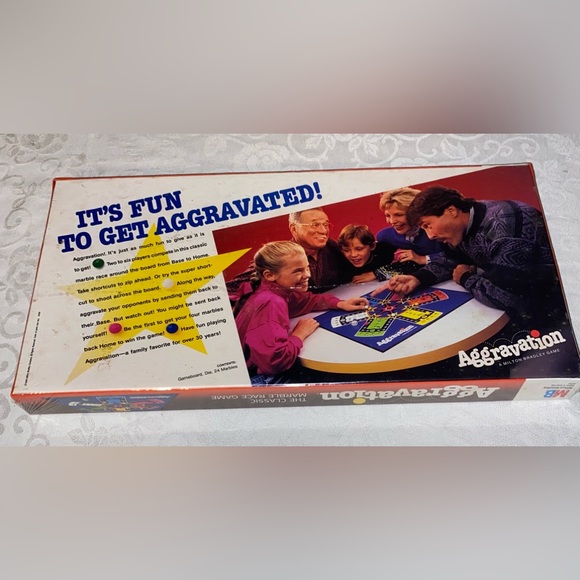 NEW! Vintage 1989 AGGRAVATION board game by Milton Bradley,  NEW and Sealed. - Picture 3 of 6